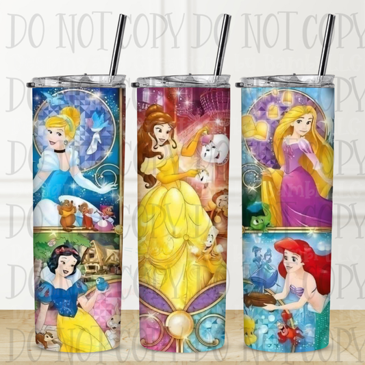 Disney Princess 20 oz Sublimation Tumbler