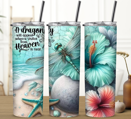 Dragonfly Kiss From Heaven Sublimation Tumbler