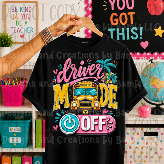 Driver Mode Off School Bus