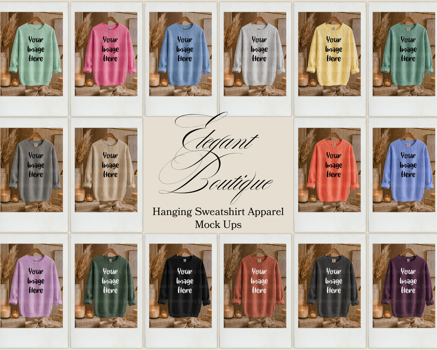May-June-July Apparel Mock Up Drives (Large Variety of Themes, Brands, and Colors)