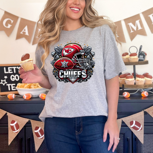 Elegant Kansas City Chiefs with Helmet