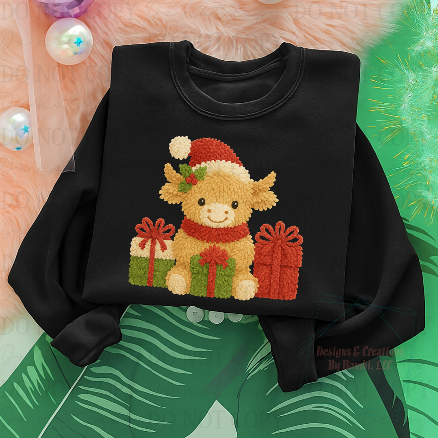 Christmas Highland Cow Digital Bundle Collab