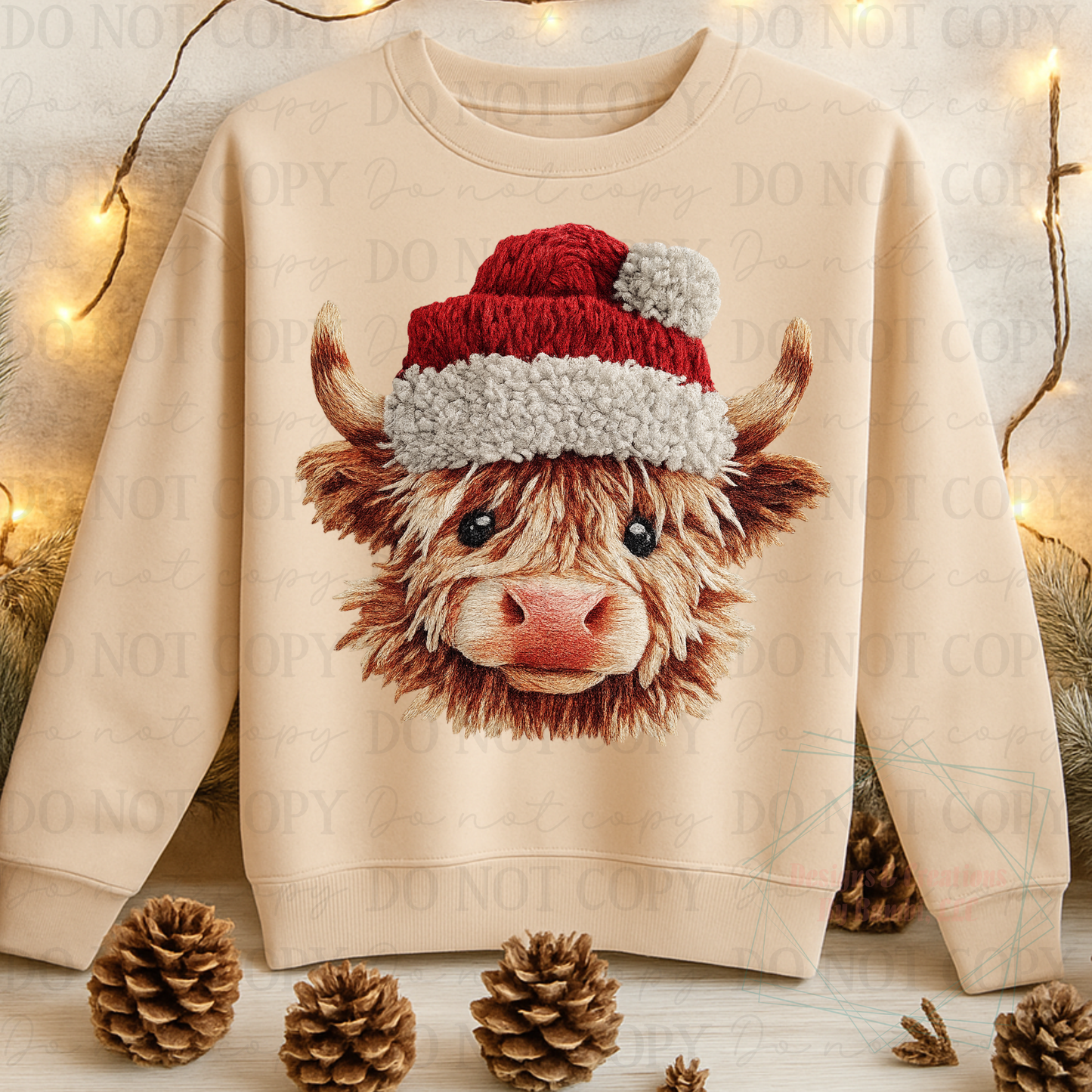 Christmas Highland Cow Digital Bundle Collab