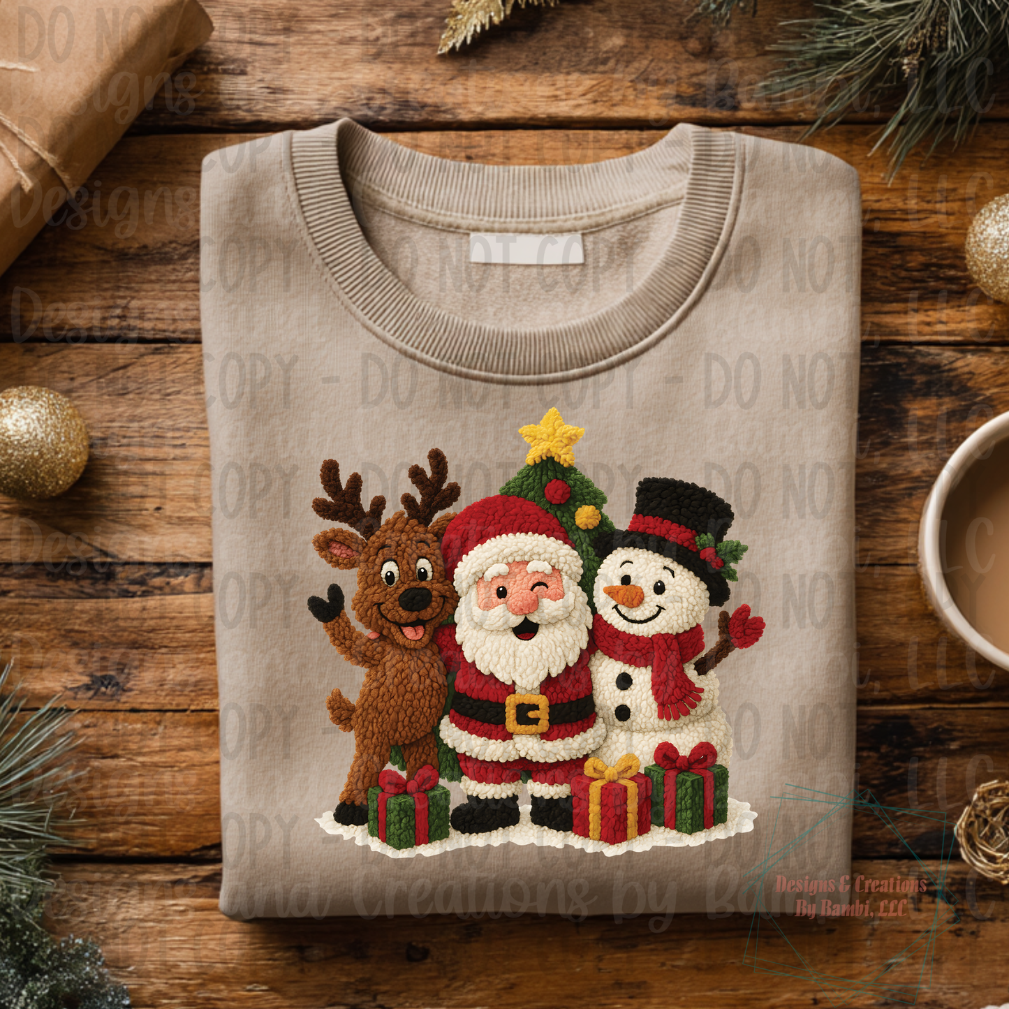 Faux Knit Festive Friends