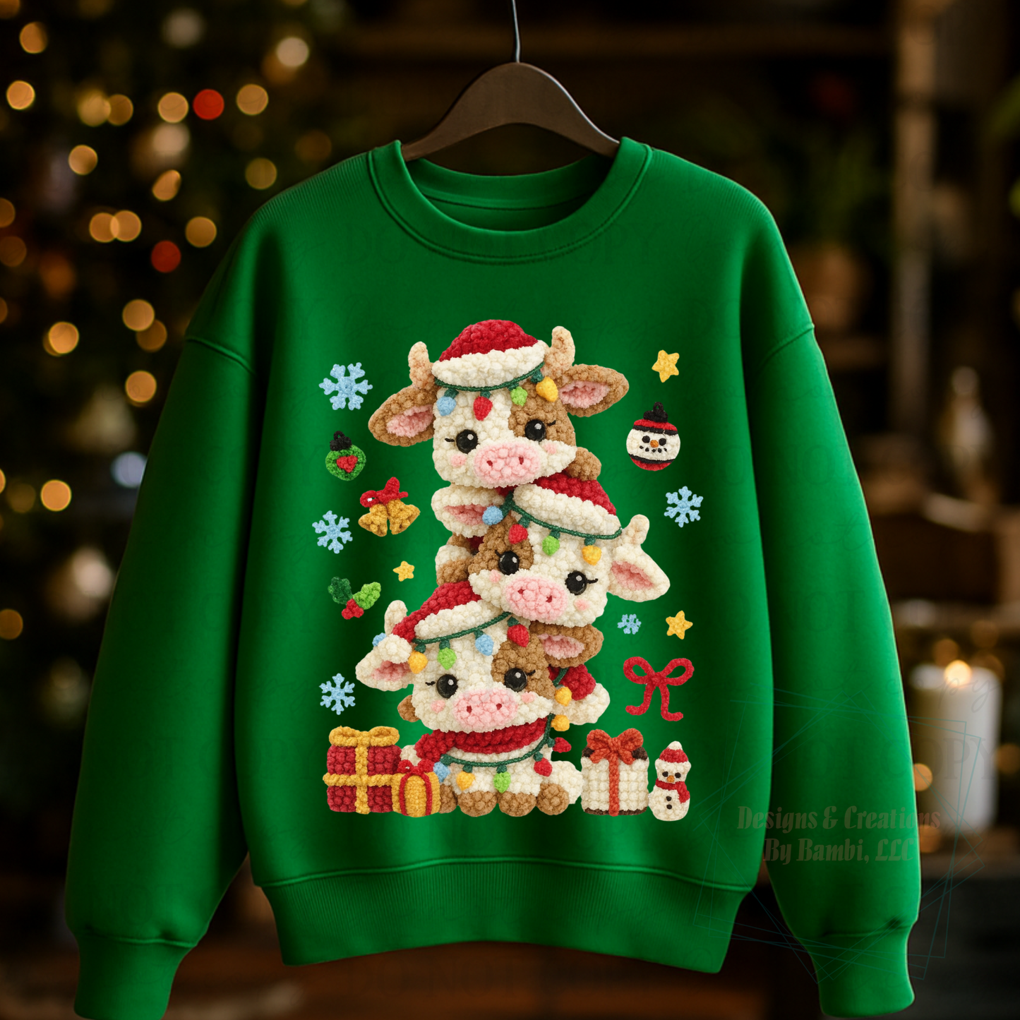 Christmas Highland Cow Digital Bundle Collab