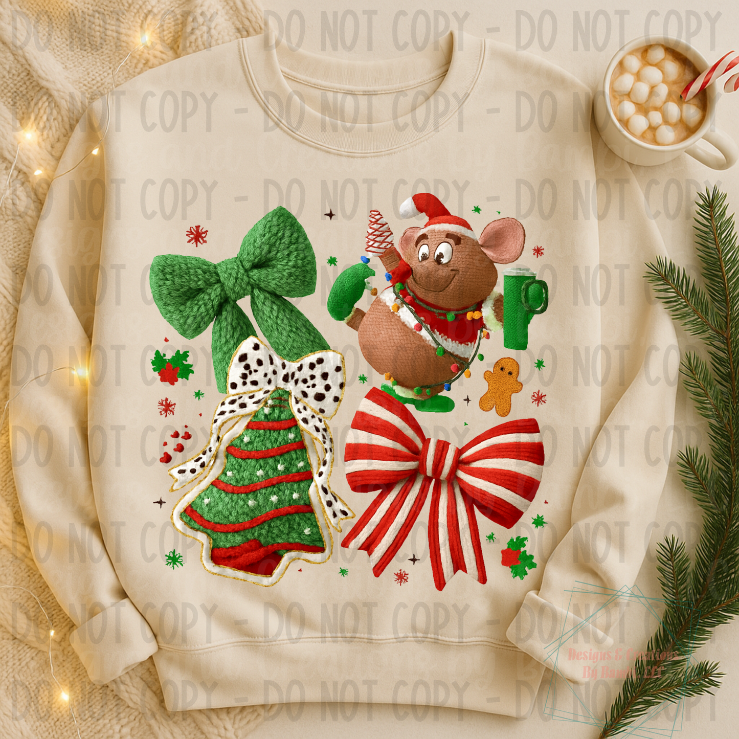 Faux Knit Snack and Mouse