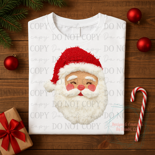 Faux Yarn Santa with Red Hat