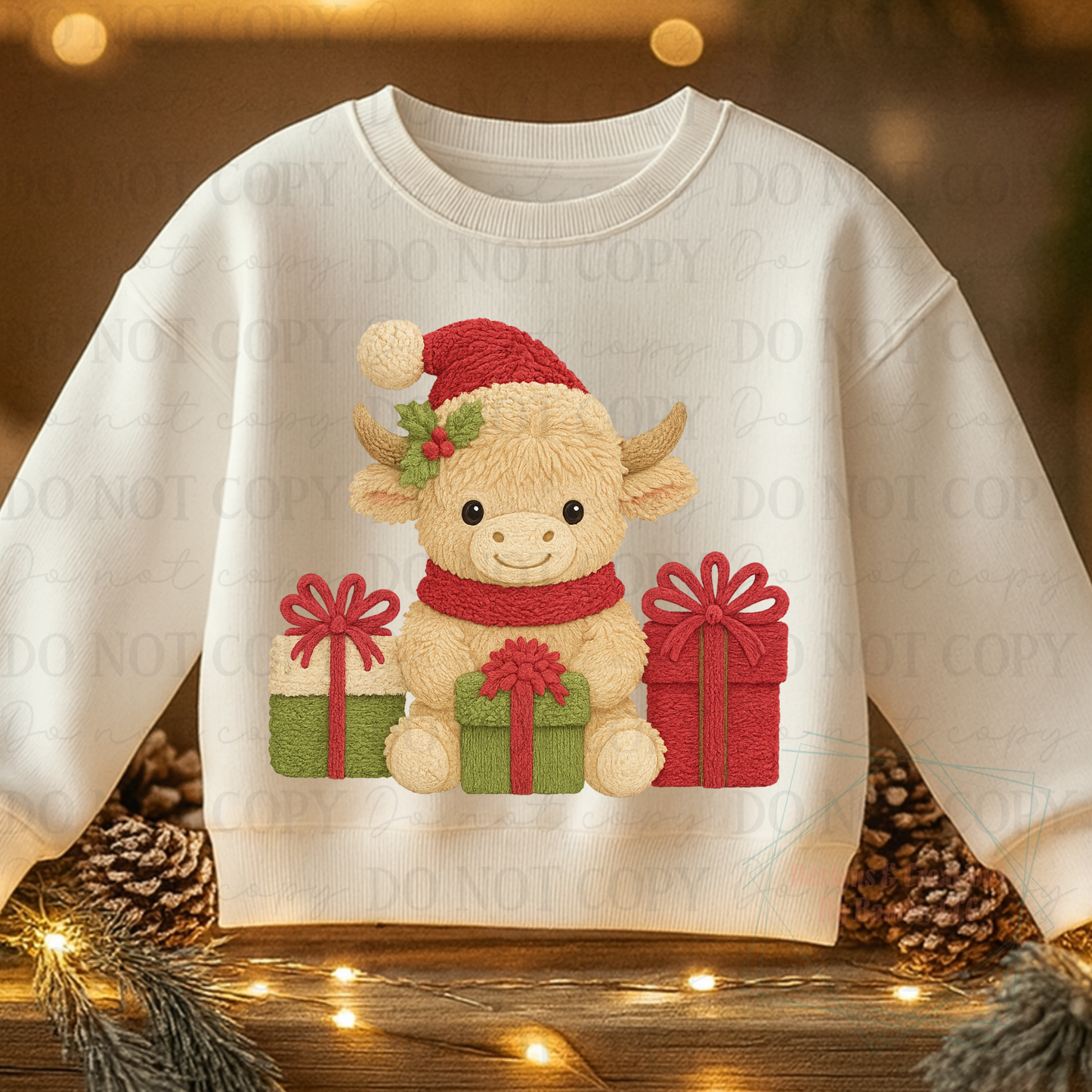 Christmas Highland Cow Digital Bundle Collab