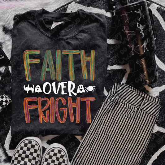 Faith Over Fright Multicolor and White