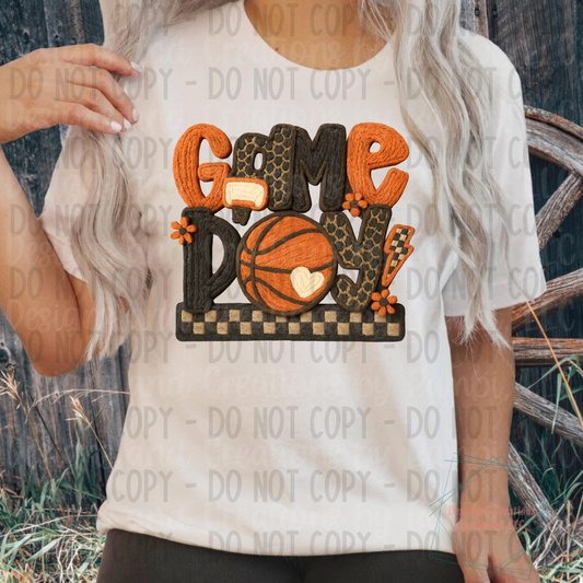 faux Knit Game Day with Leopard