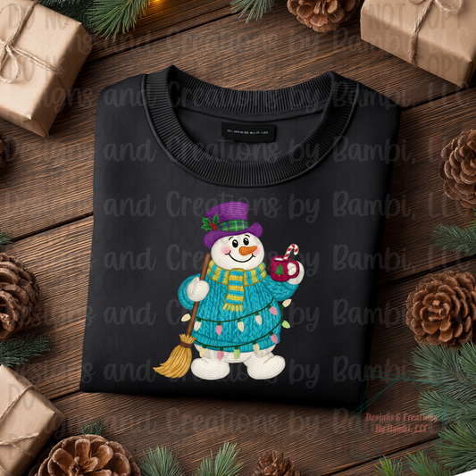 Faux Yarn Festive Snowman