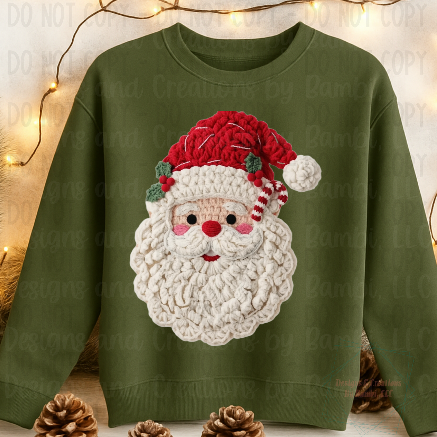 Faux Yarn Santa Faces Collab Bundle Collection