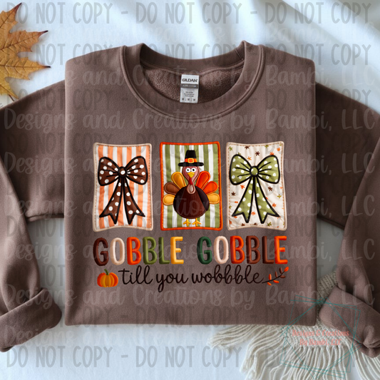 Faux Yarn Gobble Gobble Til You Wobble