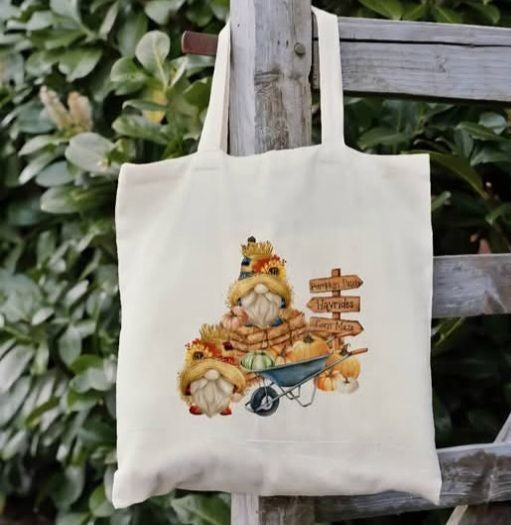 Fall Gnomes Book Bag