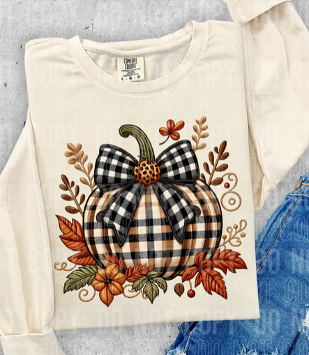 Fall Plaid Pumpkin