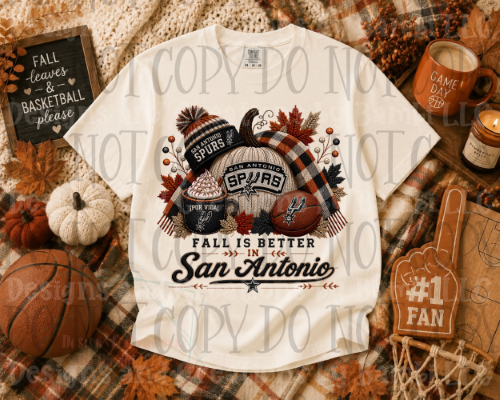 Faux Embroidery Fall is Better in San Antonio Spurs