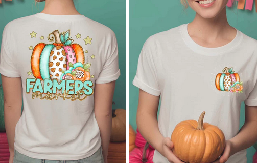 Farmers Market-Pumpkin (Pocket/Back)