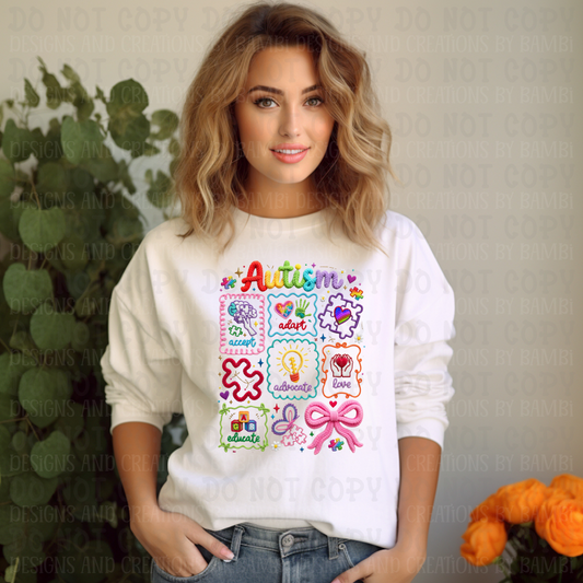 Faux Embroidery Autism