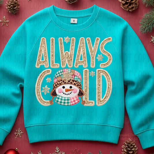 Faux Embroidery Christmas Snowman Collection