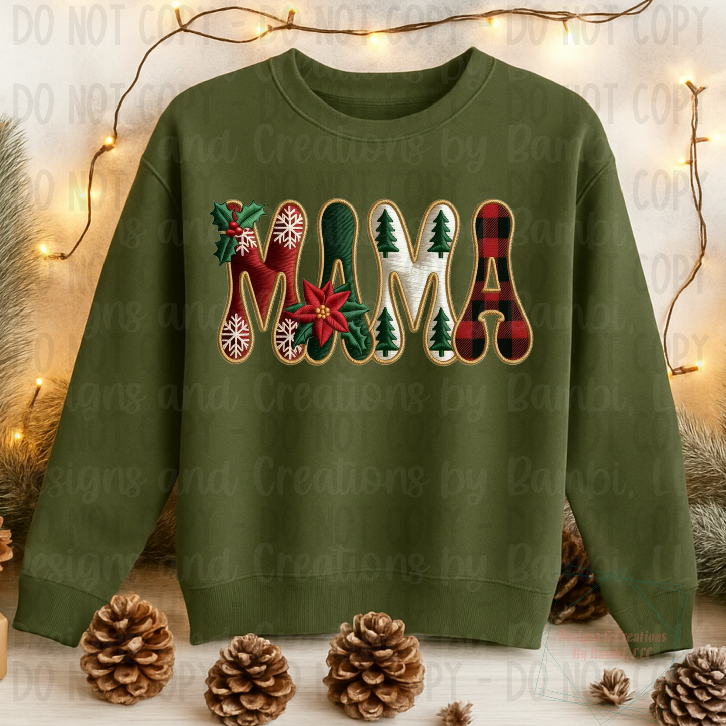 Faux Embroidery Felt Christmas Collection