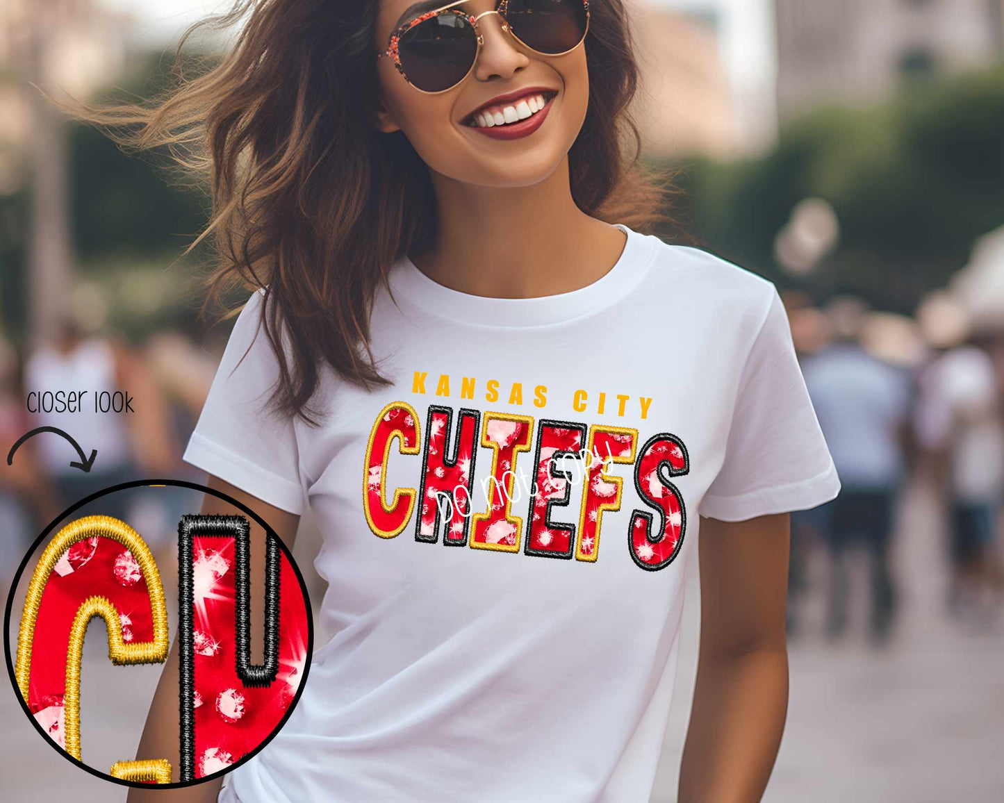 Faux Embroidery KC Chiefs