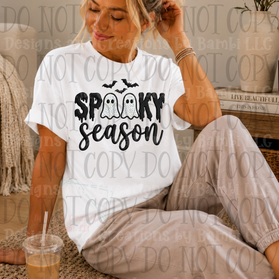 Faux Embroidery Spooky Season