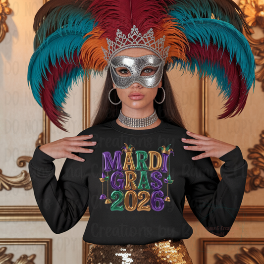 Faux Foil Mardi Gras 2026