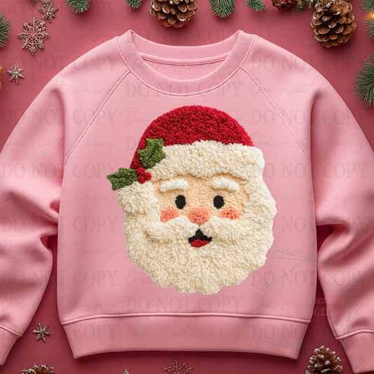 Faux Fuzzy Yarn Santa 1