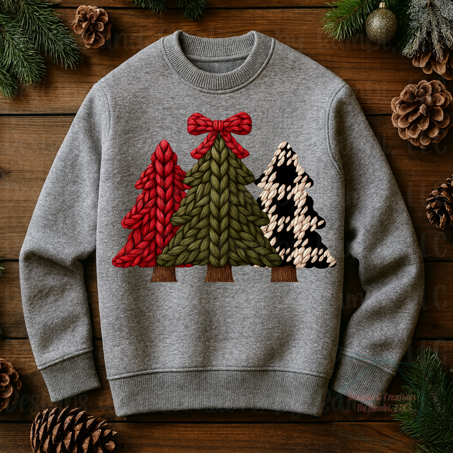 Faux Knit Christmas Tree Collection
