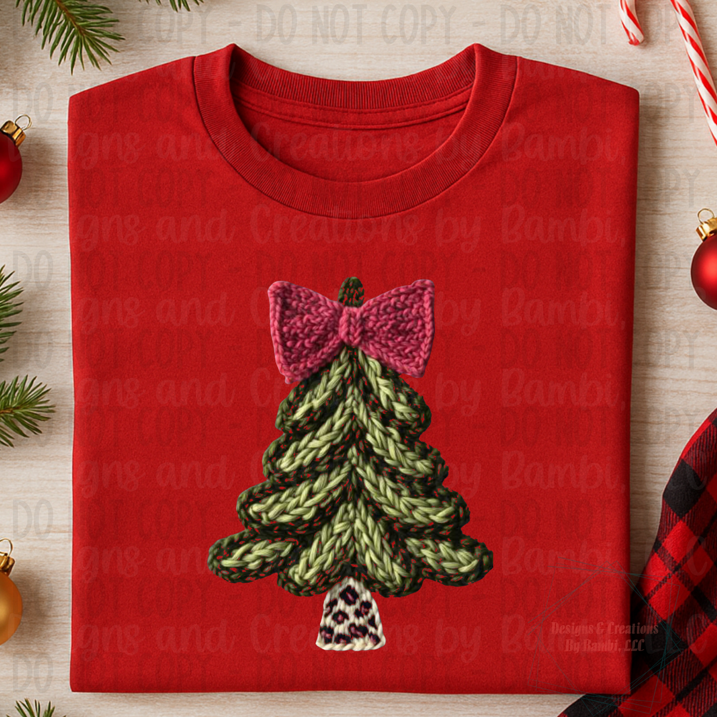 Faux Knit Christmas Tree Collection