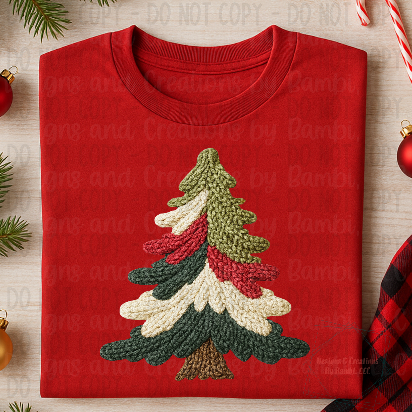 Faux Knit Christmas Tree Collection
