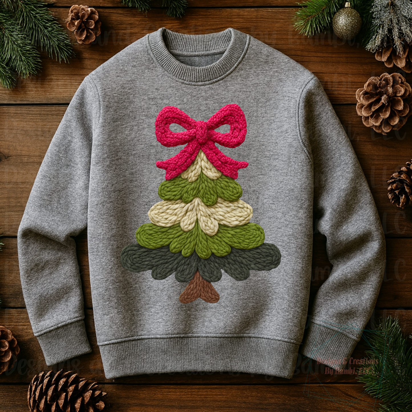 Faux Knit Christmas Tree Collection