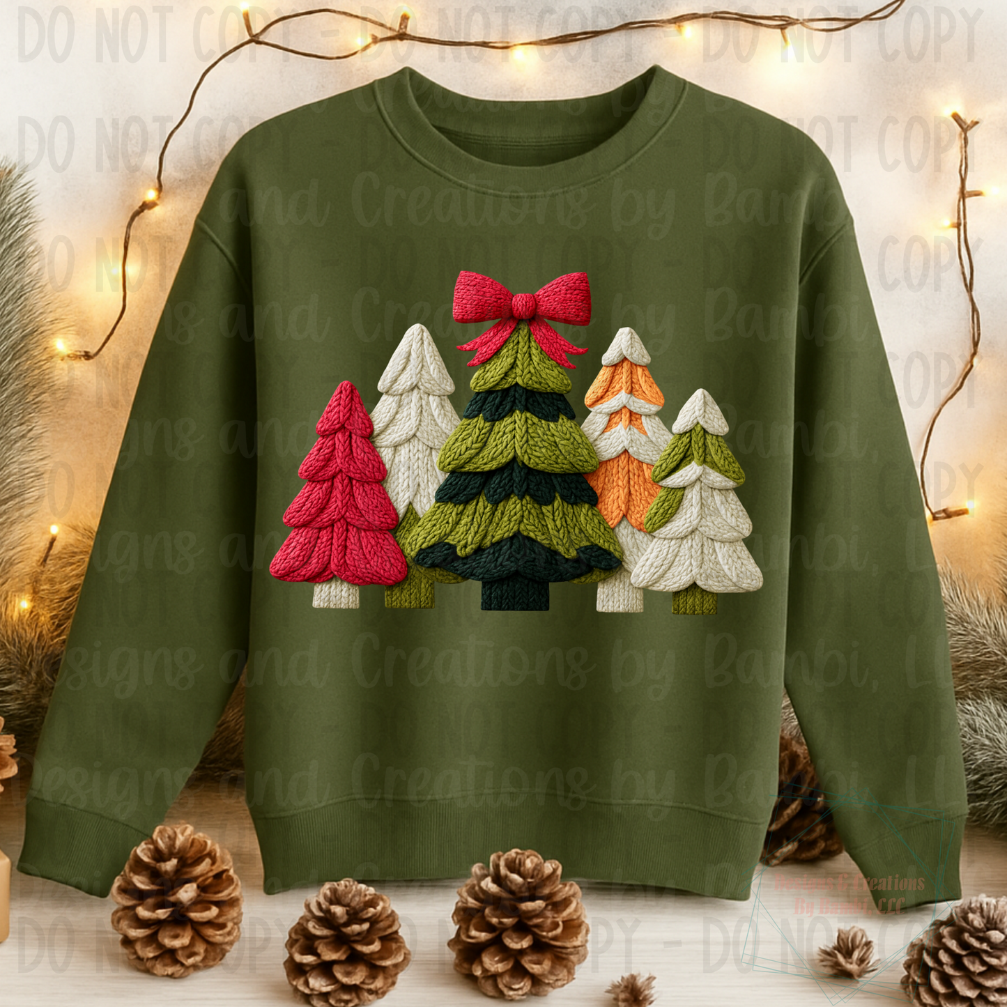 Faux Knit Christmas Tree Collection