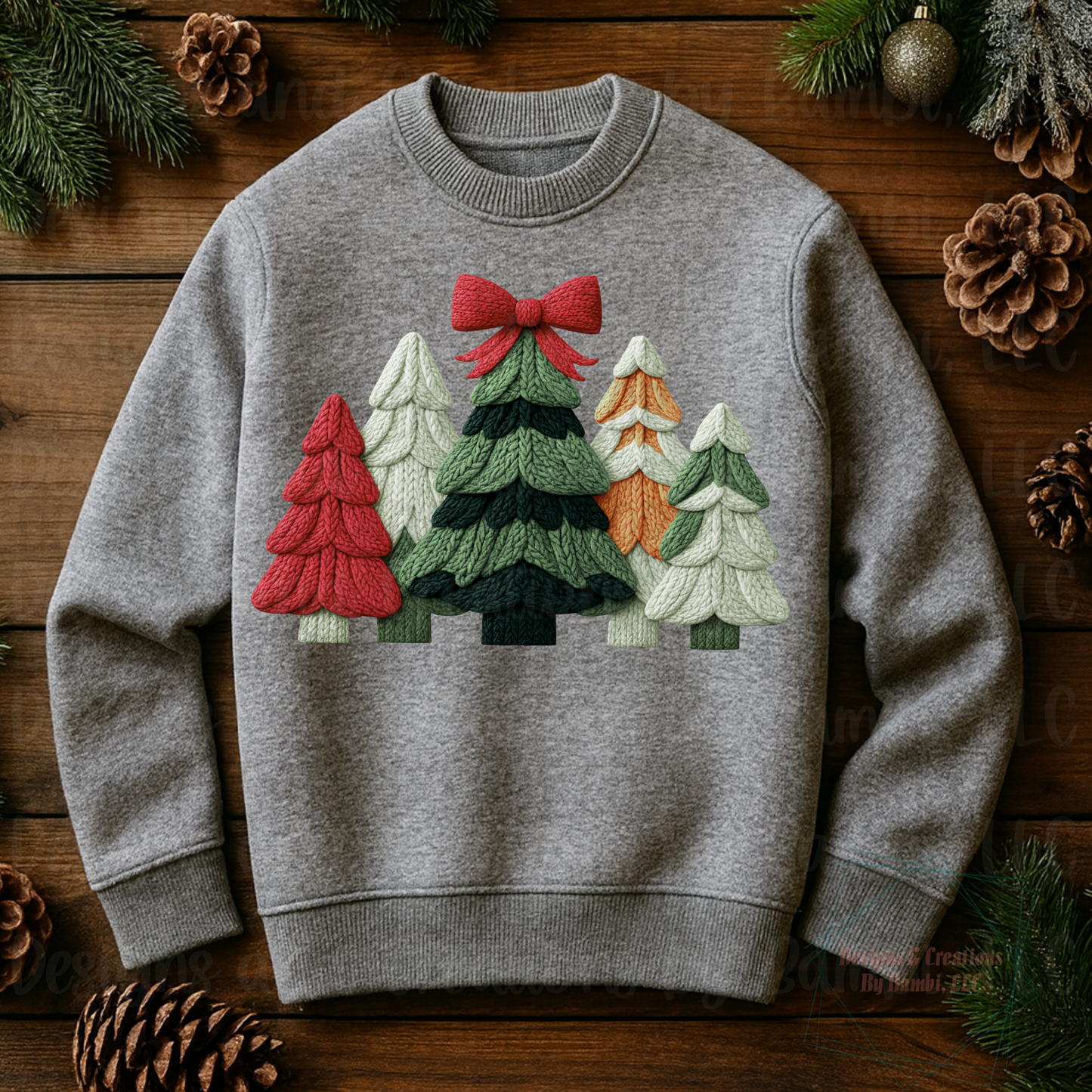 Faux Knit Christmas Tree Collection