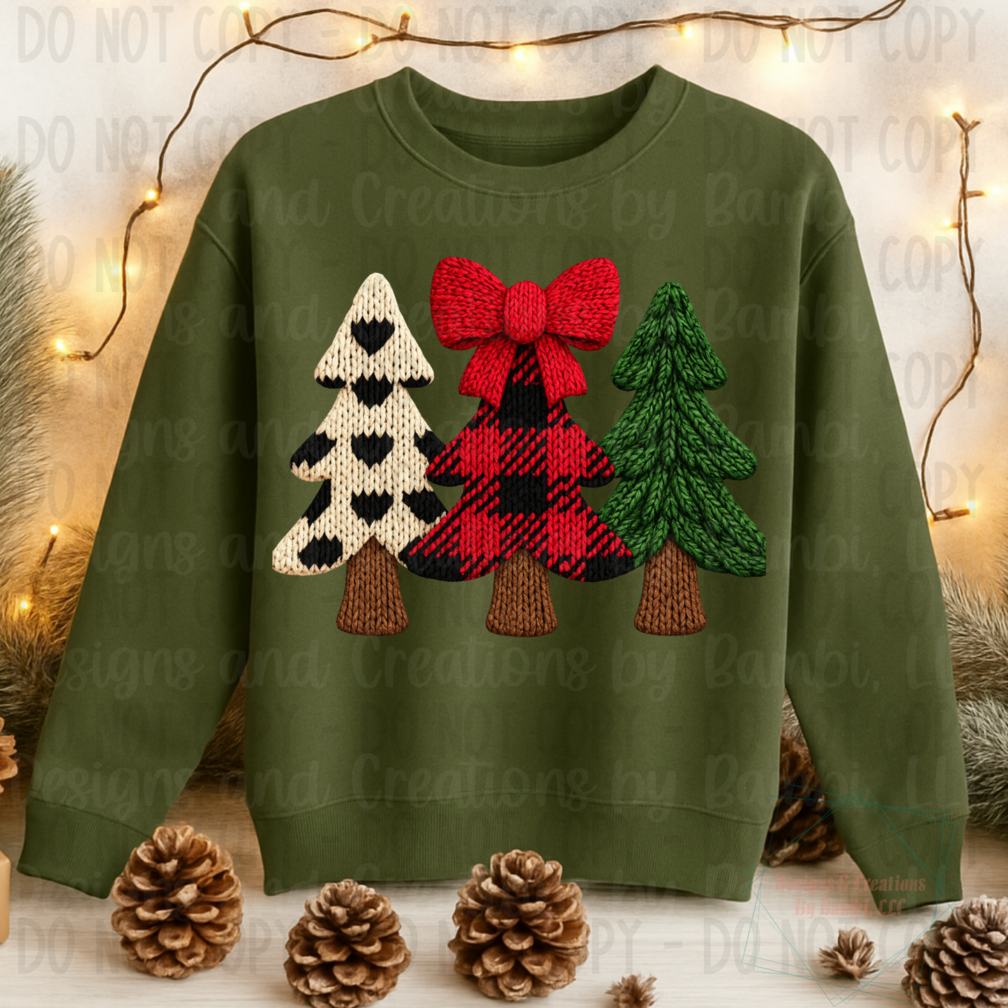 Faux Knit Christmas Tree Collection