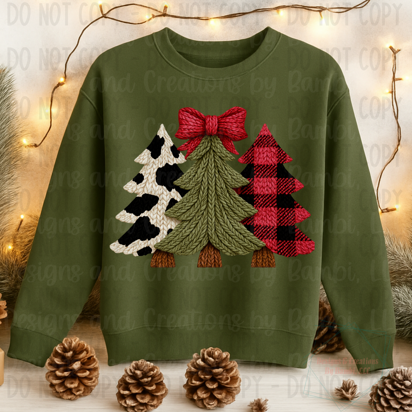 Faux Knit Christmas Tree Collection