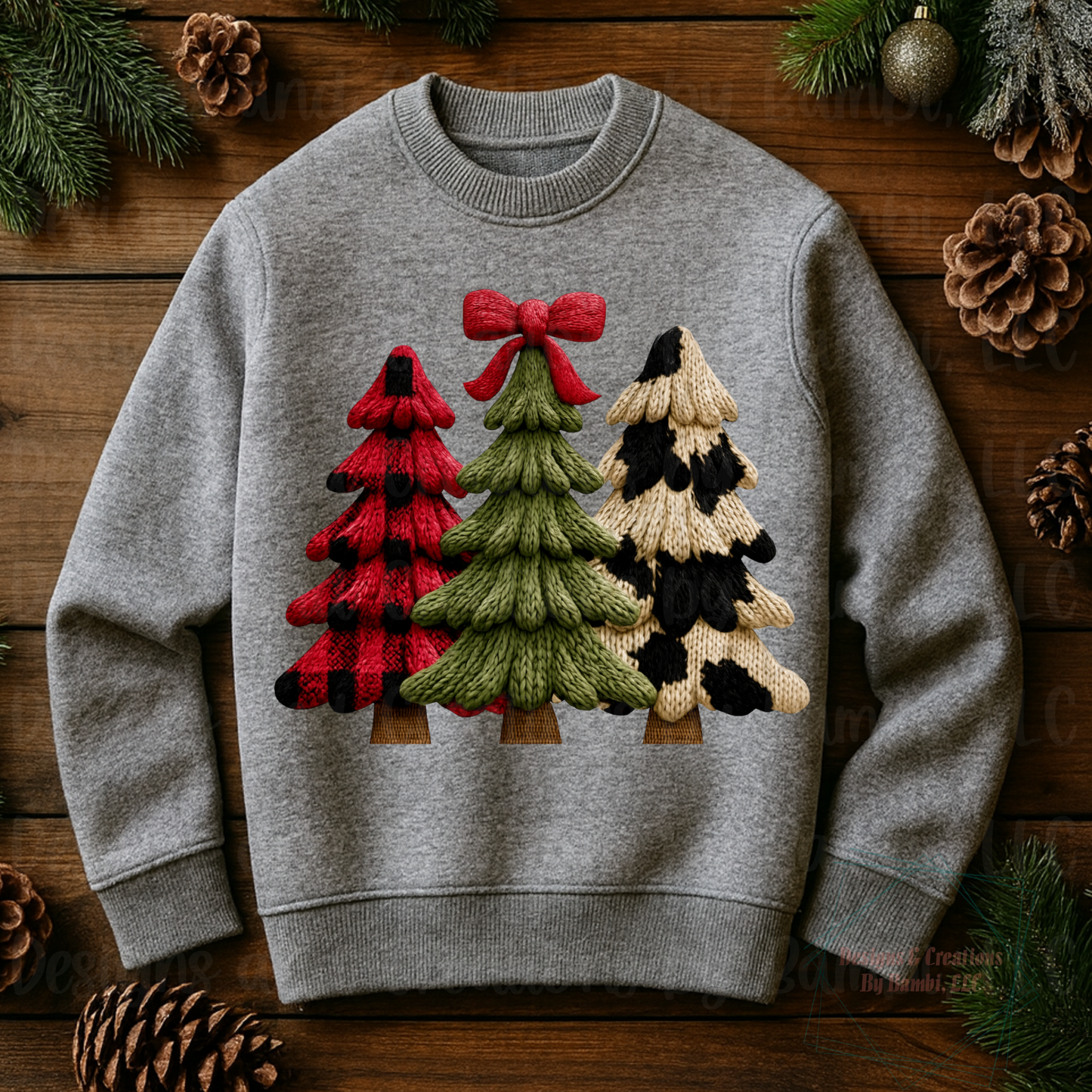 Faux Knit Christmas Tree Collection