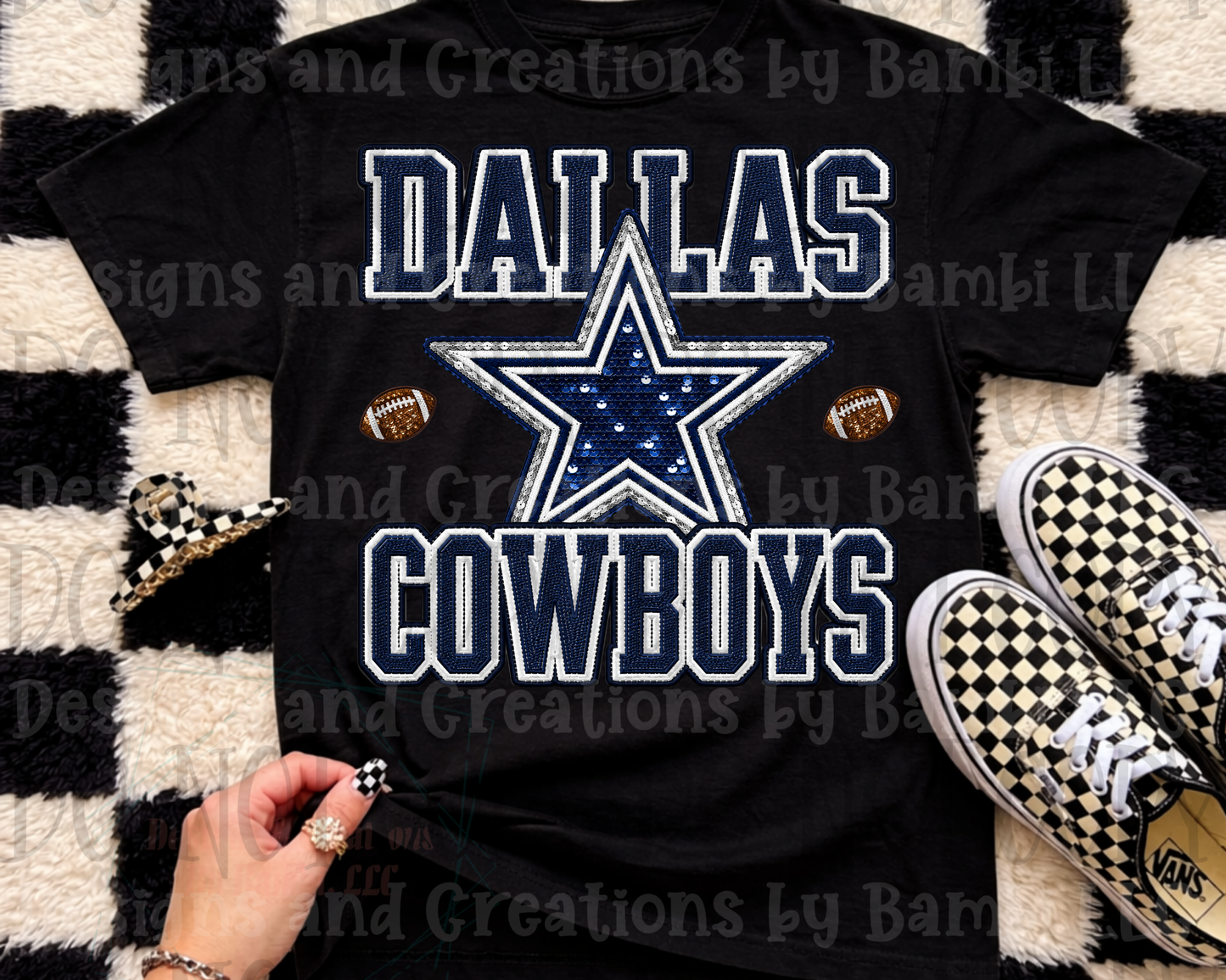 Faux Sequin Dallas Boys