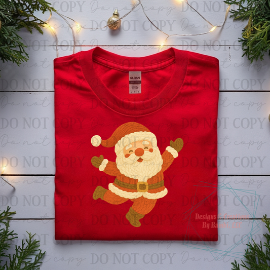 Faux Yarn Dancing Santa Version 2