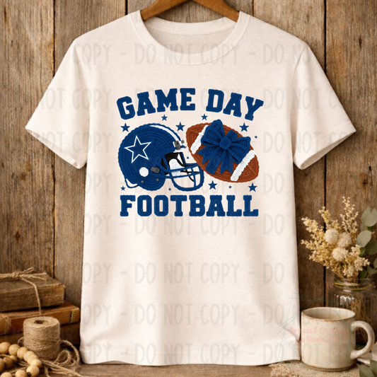 Faux Yarn Game Day Dallas Football