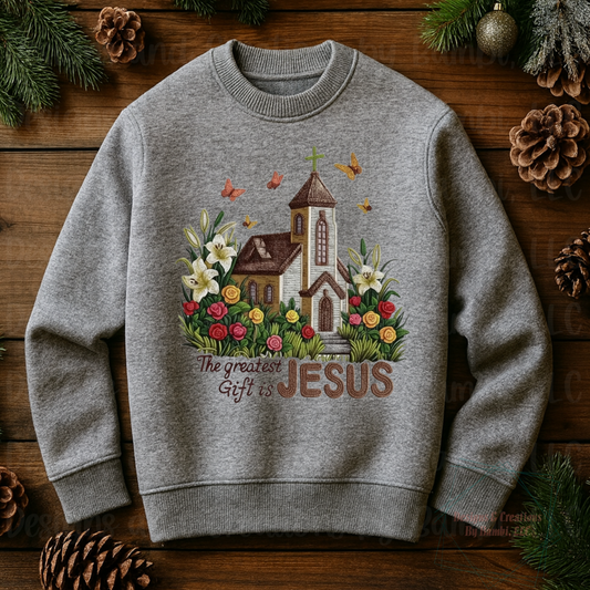 Faux Yarn Greatest Gift Jesus with Chapel