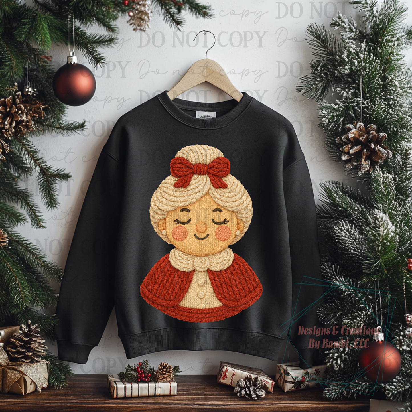 Faux Yarn Mrs. Claus