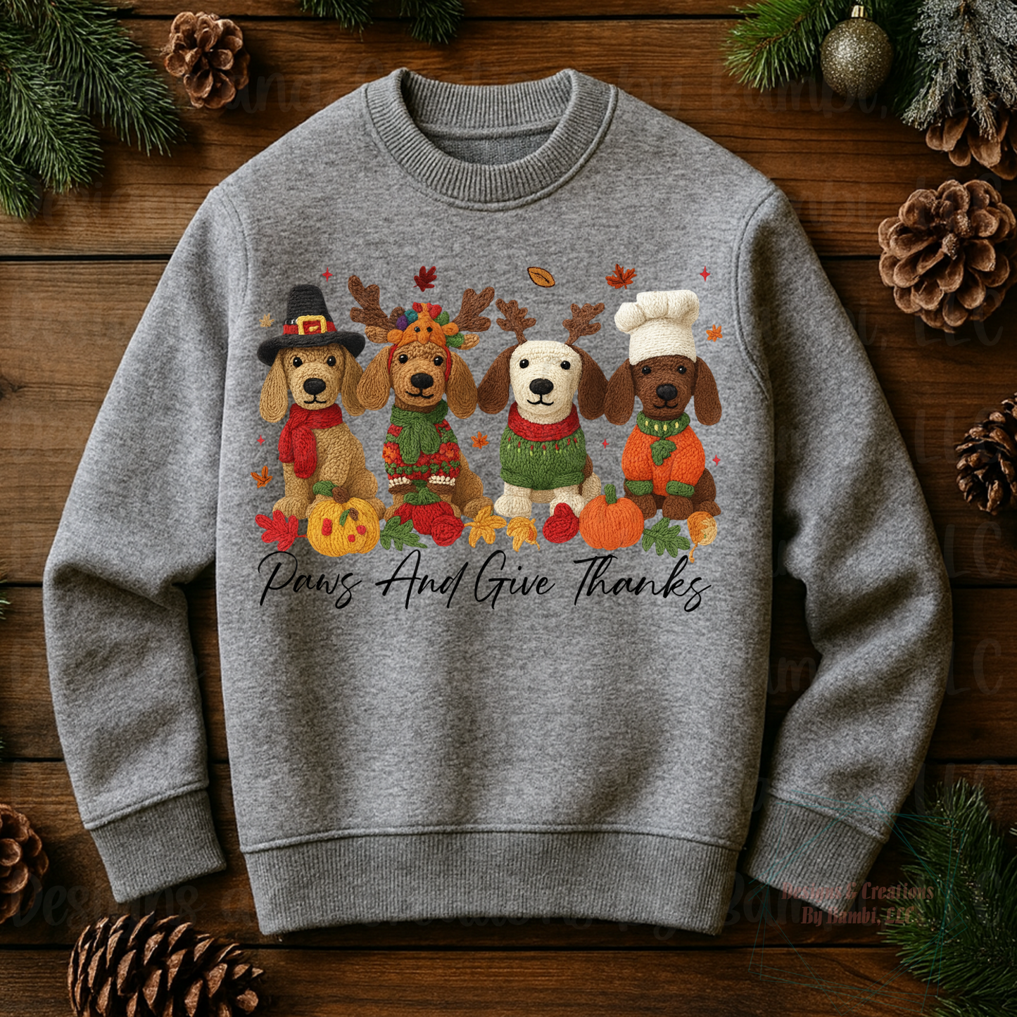 Faux Yarn Paws and Give Thanks