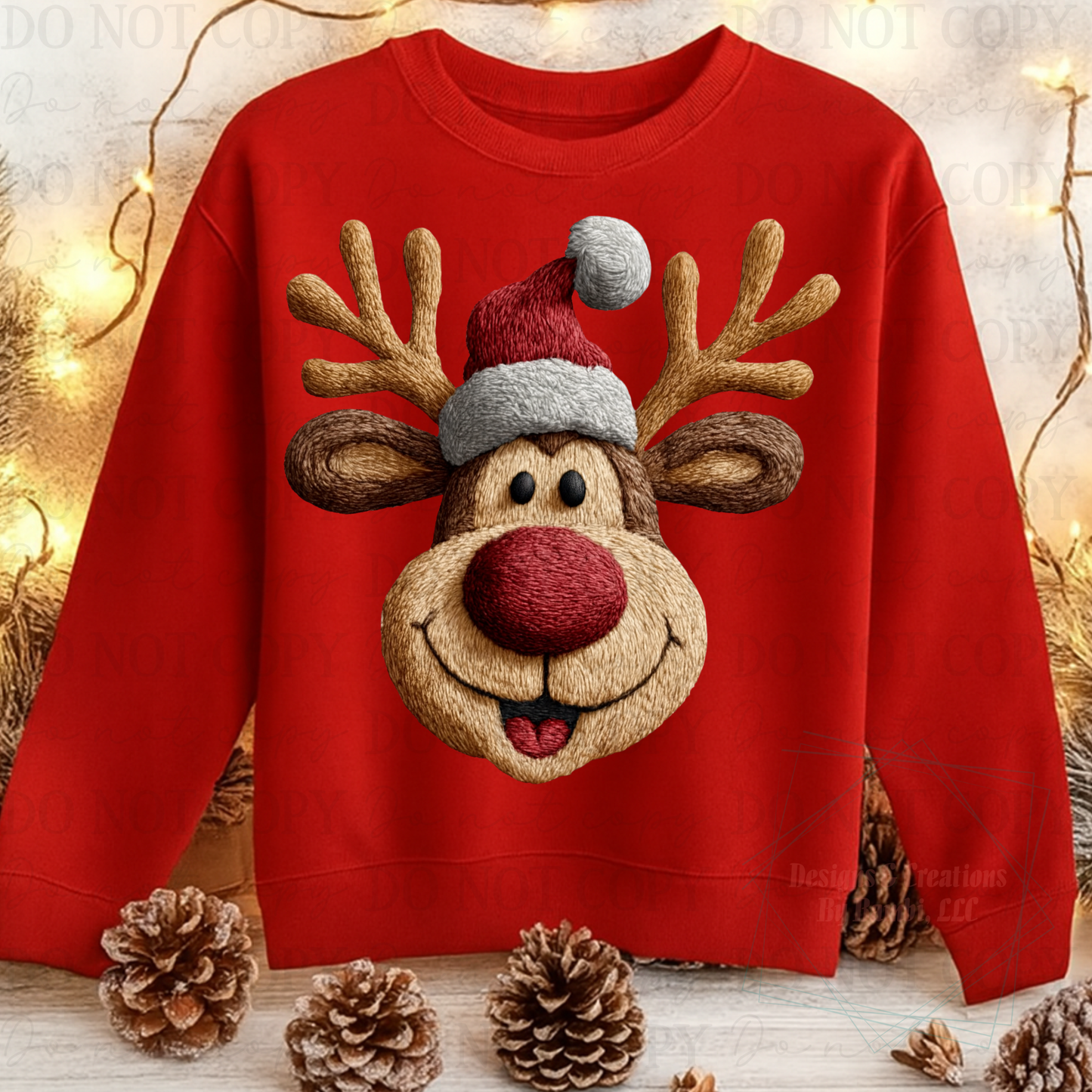 Faux Yarn Reindeer 1