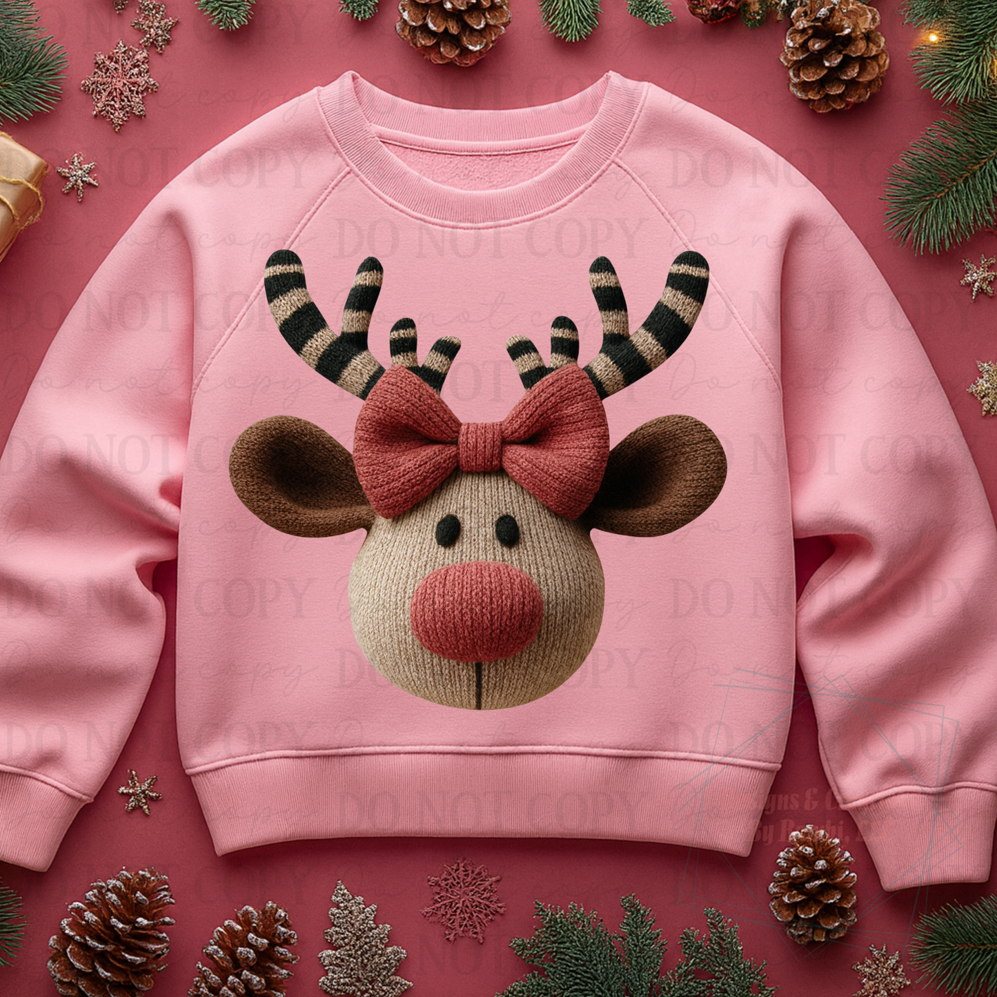 Faux Yarn Reindeer 11