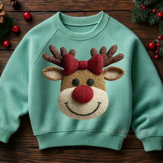 Faux Yarn Reindeer 2