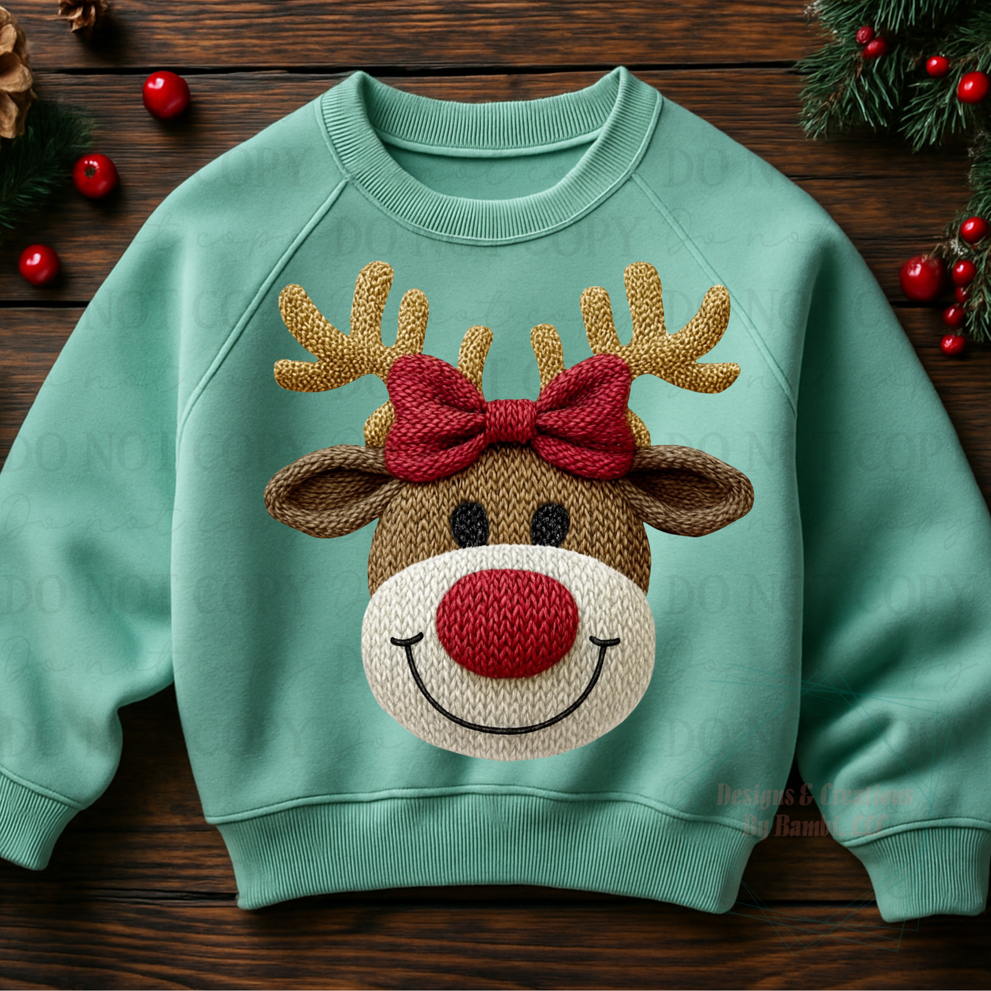 Faux Yarn Reindeer 3