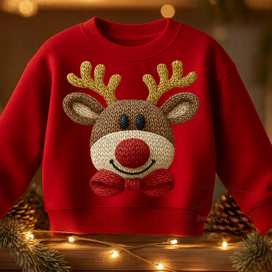 Faux Yarn Reindeer 4