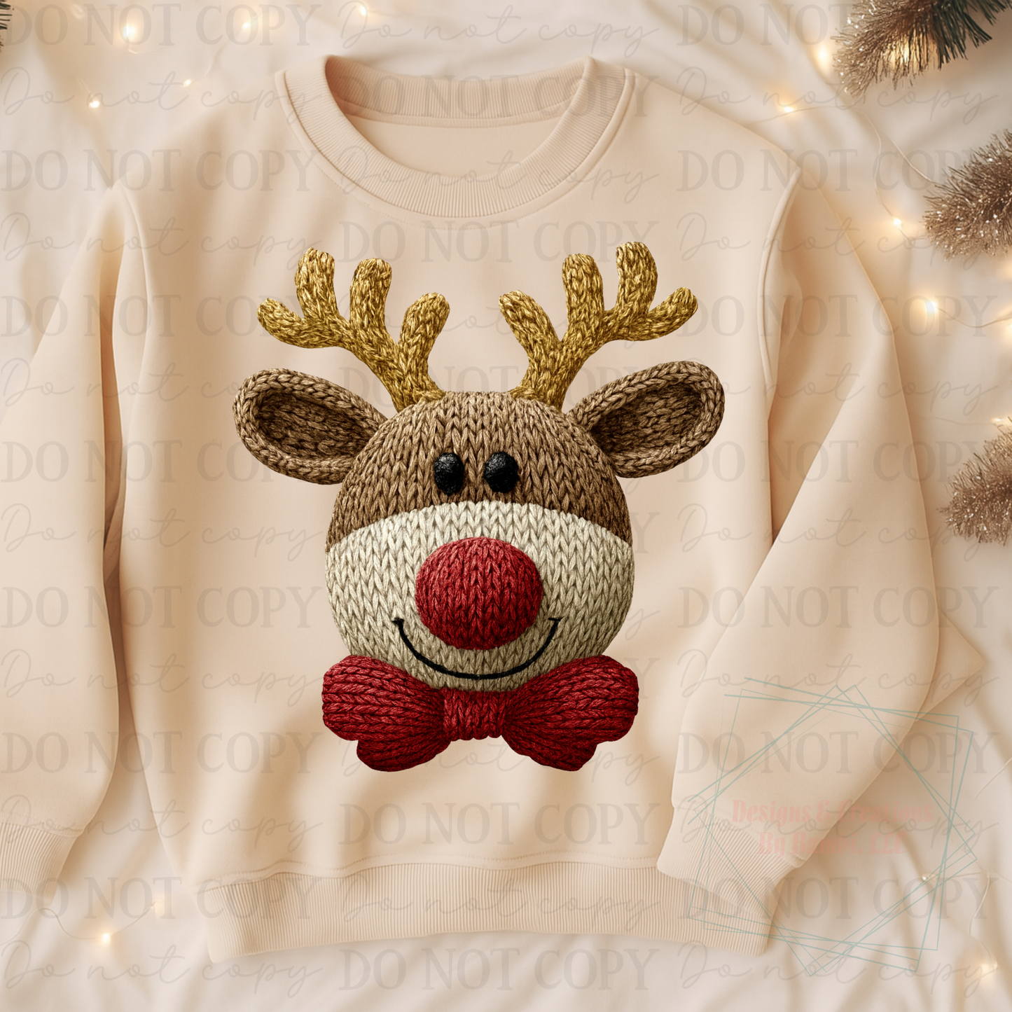 Faux Yarn Reindeer 5
