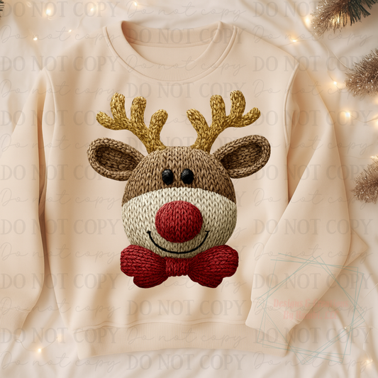 Faux Yarn Reindeer 5